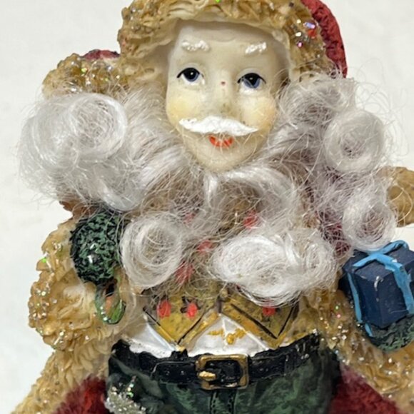 K’s Collection Christmas Santa Claus Stocking Holder Mantle Holiday Decor 4.75"H - Picture 6 of 13